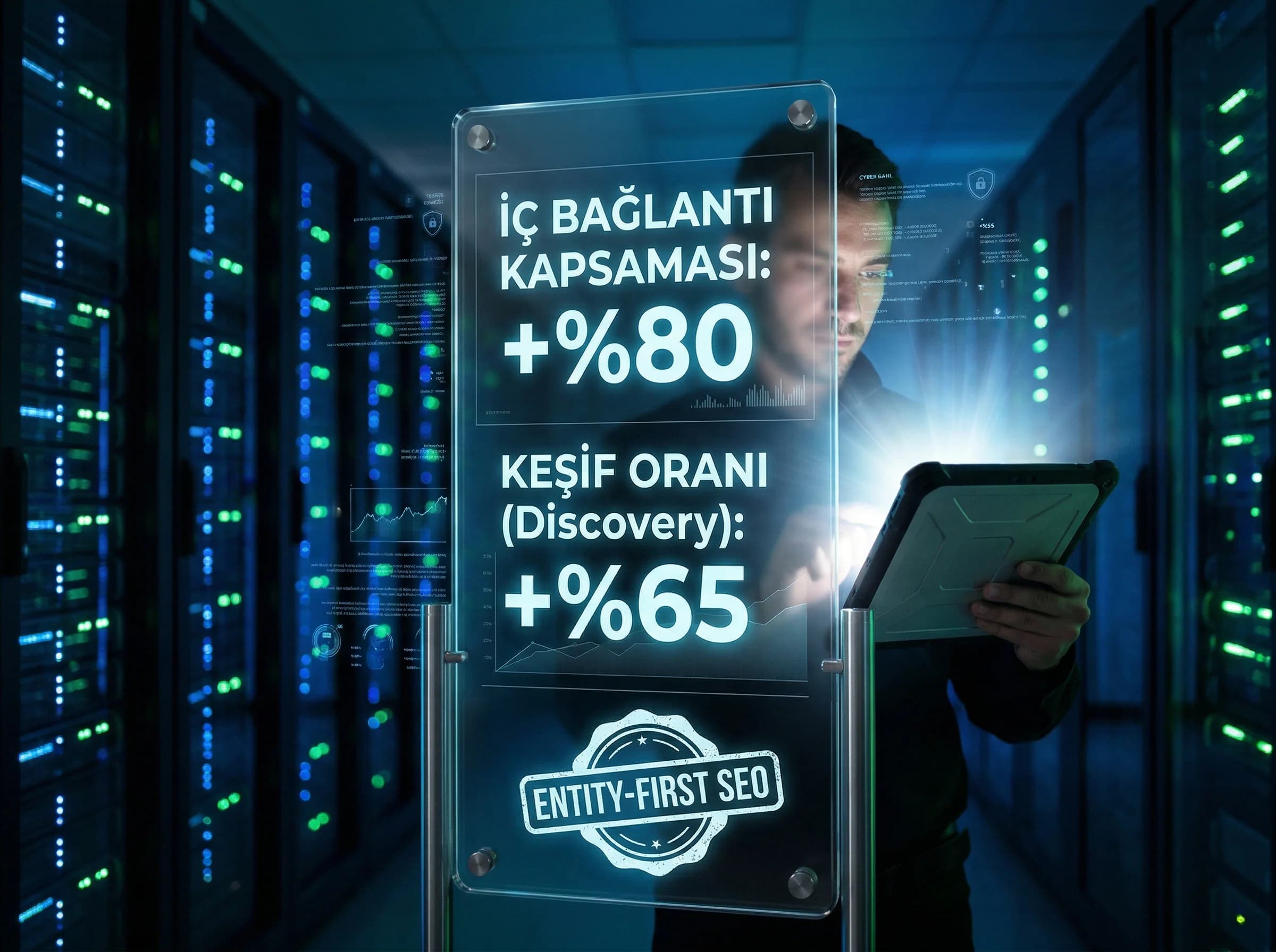 Otel ve B2B içerik grafı diyagramı, entity-first SEO bağlamı