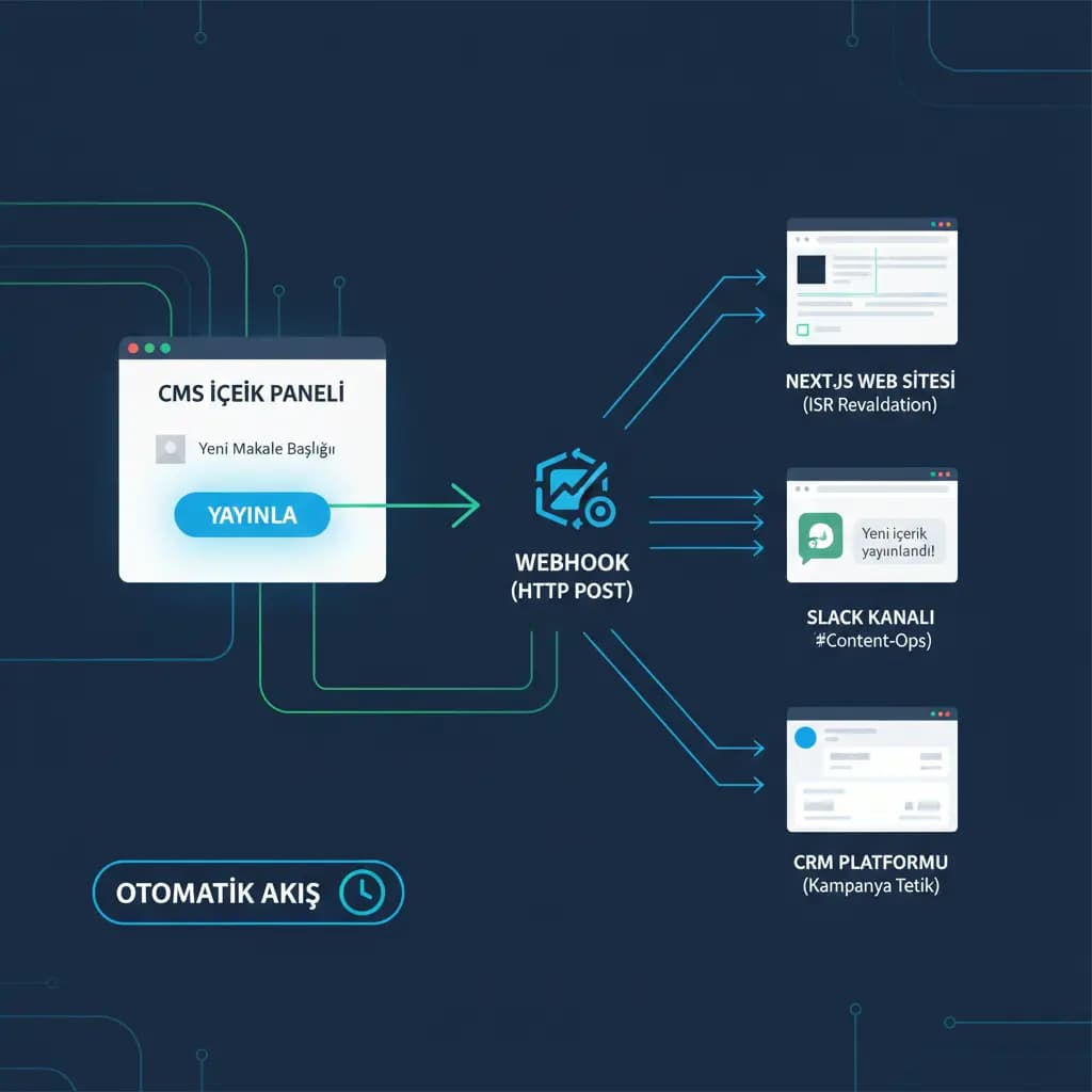 Publish event sonrası revalidation ve bildirim akışı, teknik ekip bağlamı