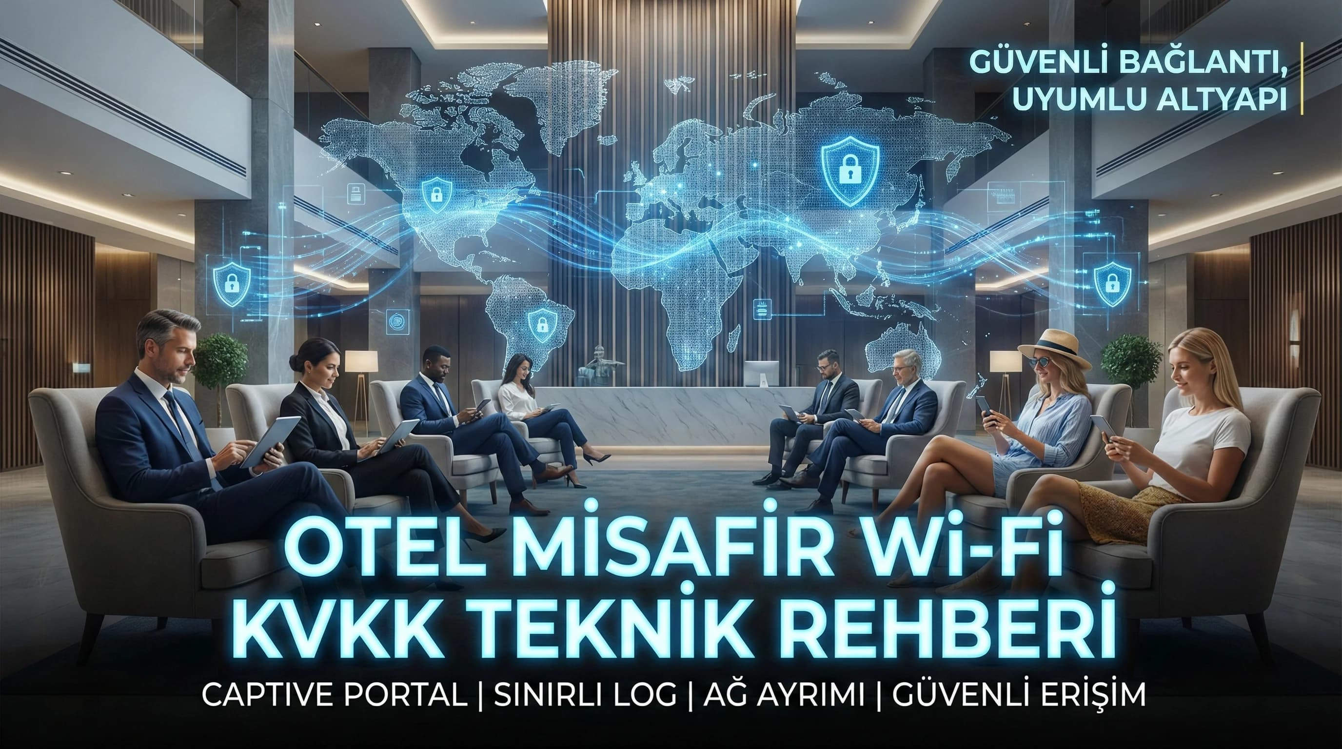 Misafir Wi-Fi ve Kamusal Alanlarda KVKK Uyumu: Otel İçin Teknik Rehber