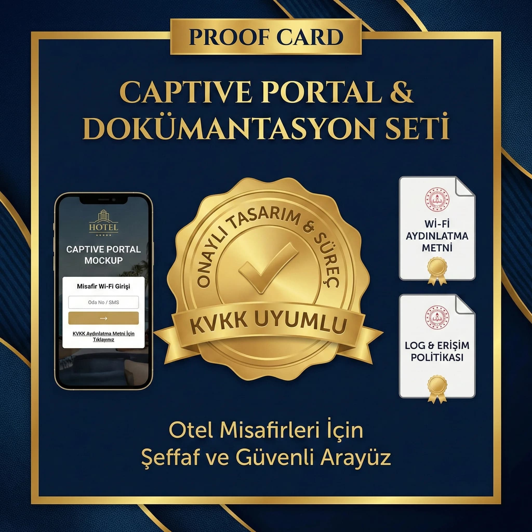 Kimlik doğrulama ve admin erişimi bölümü ayırıcı, otel ağı