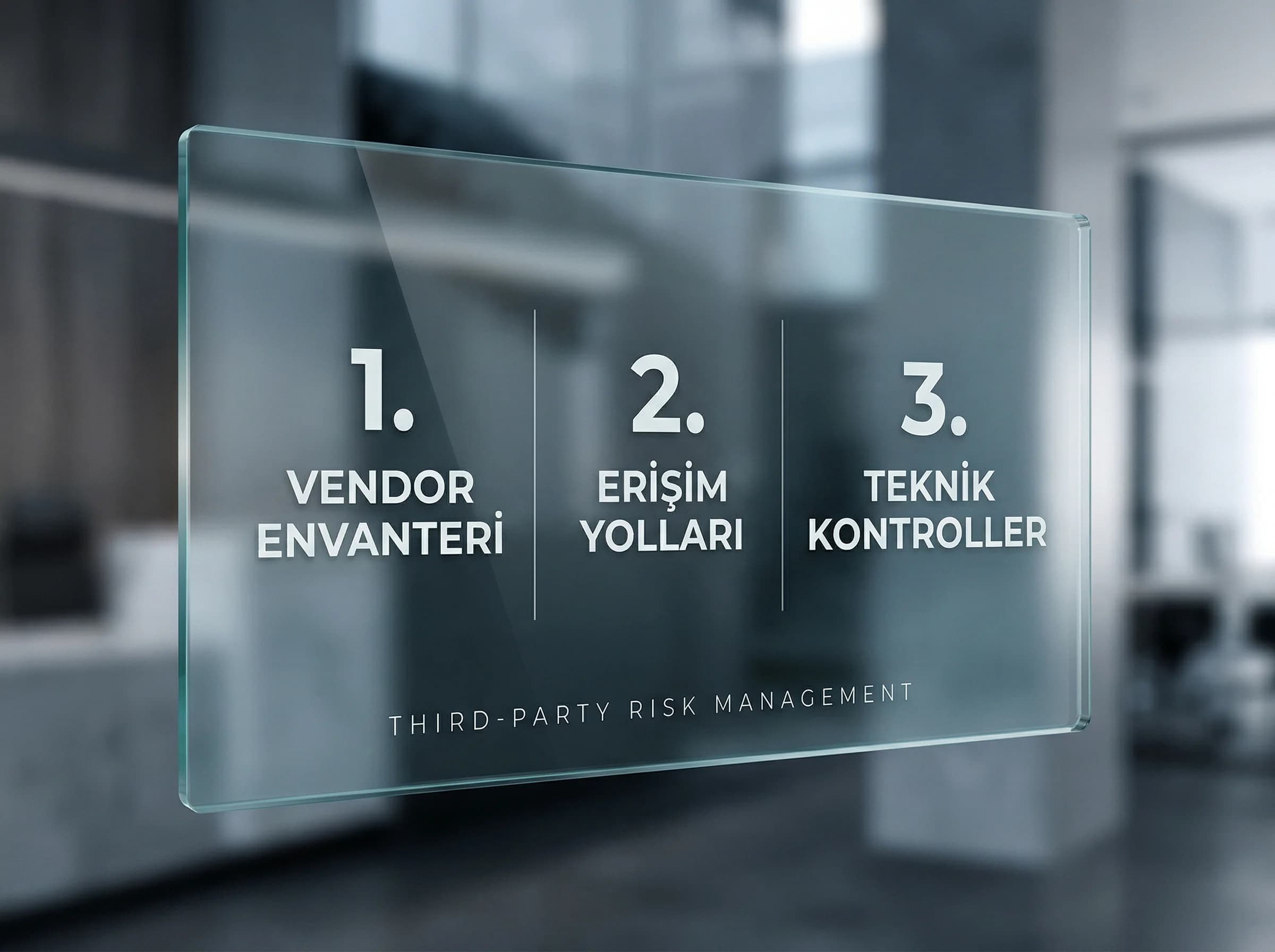 Teknik due diligence adımları bölümü ayırıcı, üçüncü taraf risk yönetimi