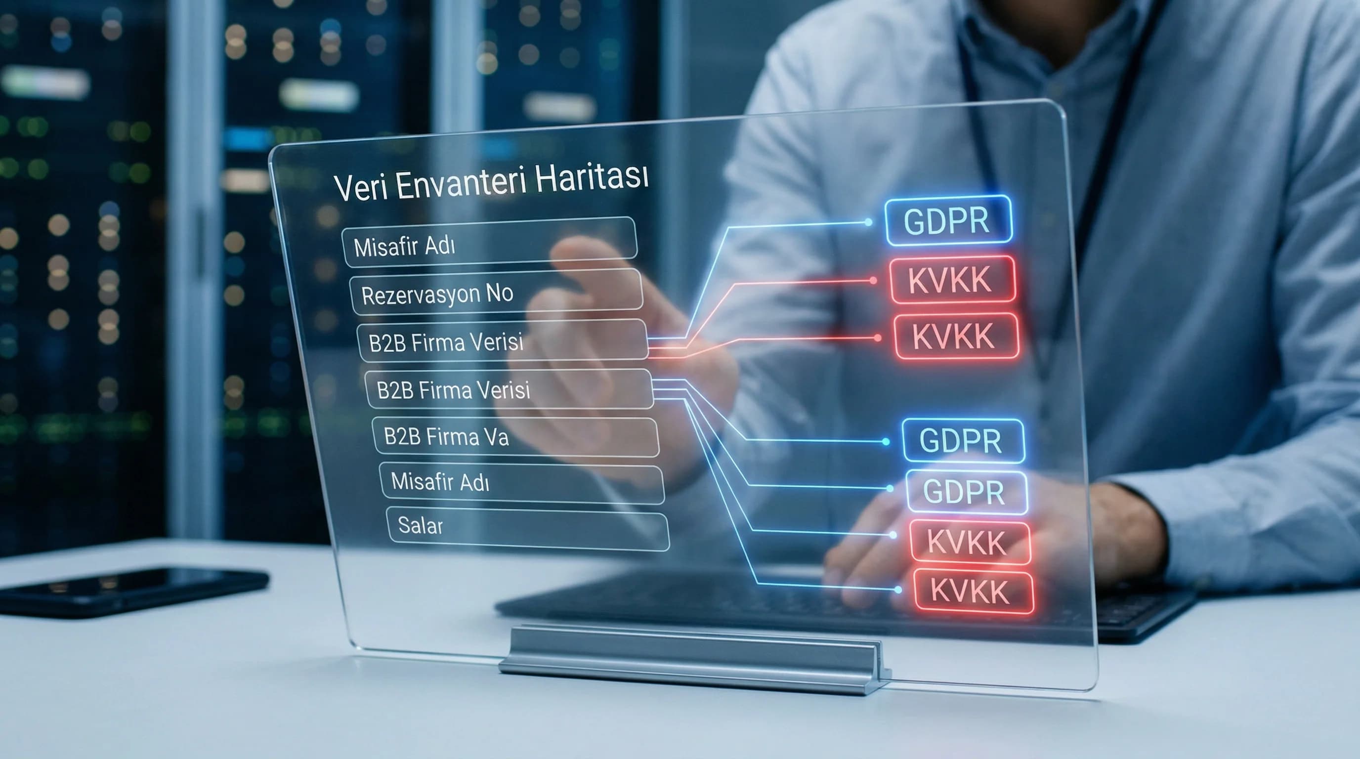 Tek veri envanteri ve rejim etiketleme yaklaşımı, otel ve B2B