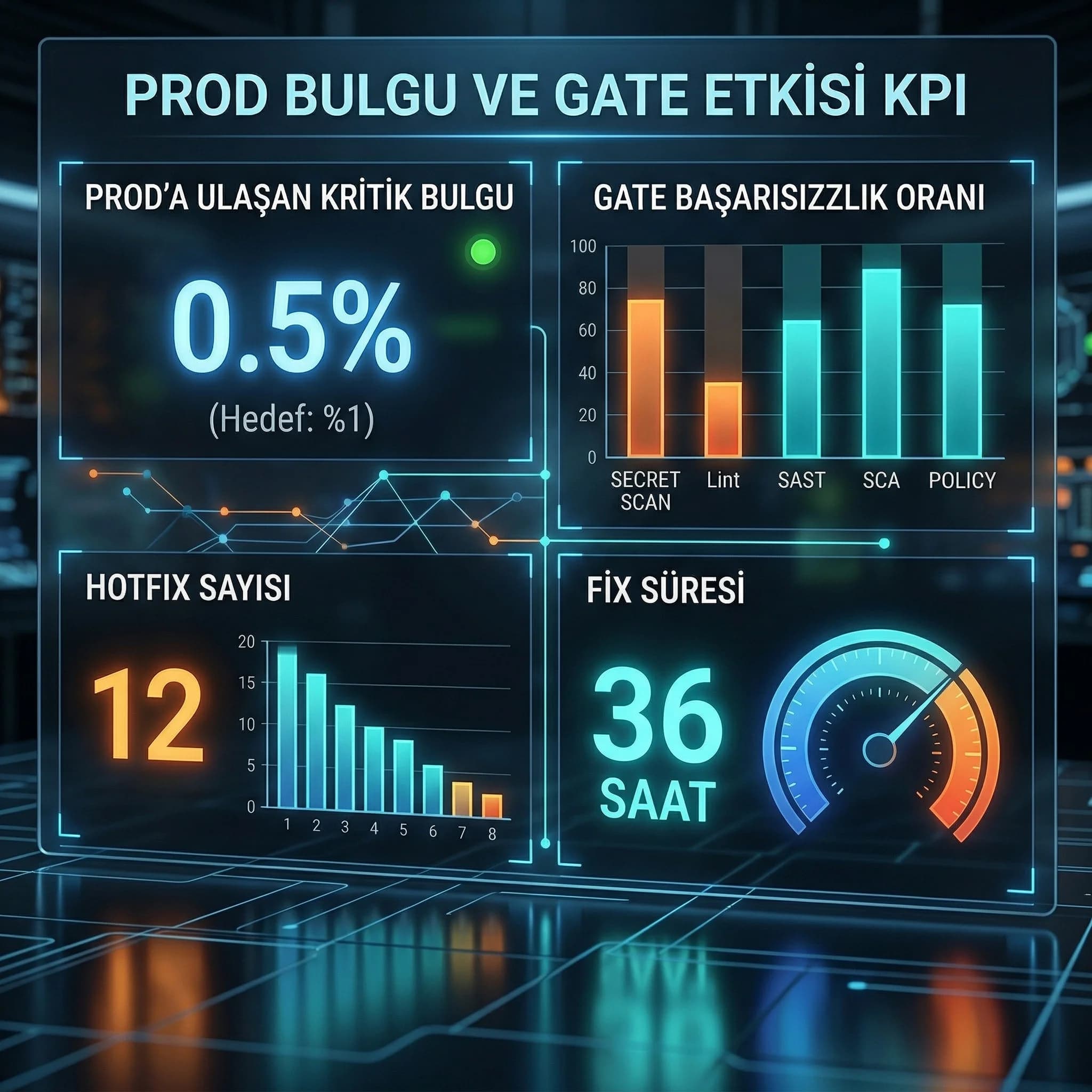 Restore başarı ve phishing tıklama KPI paneli, ransomware risk azaltma performansı