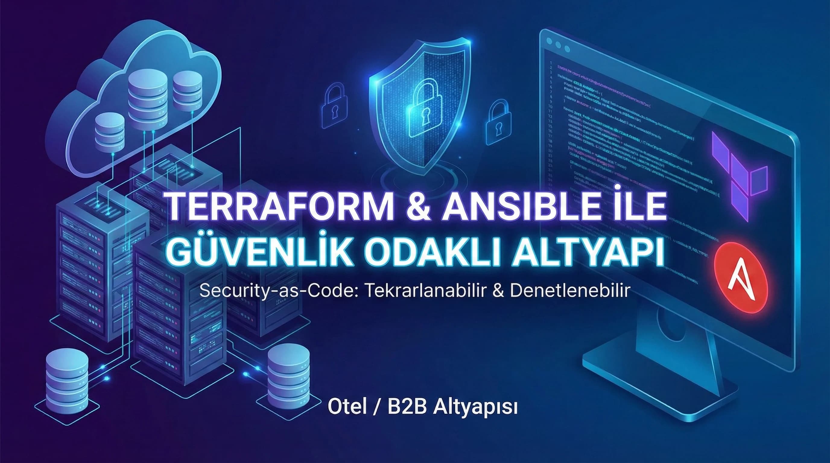 Konfigürasyon Yönetimi ve IaC: Terraform/Ansible ile Güvenlik Odaklı Altyapı